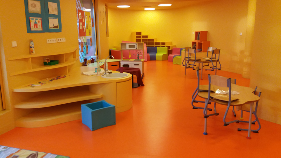 Fabrication des menuiseries intérieures pour l'école Niki de Saint Phalle à Saint-Denis